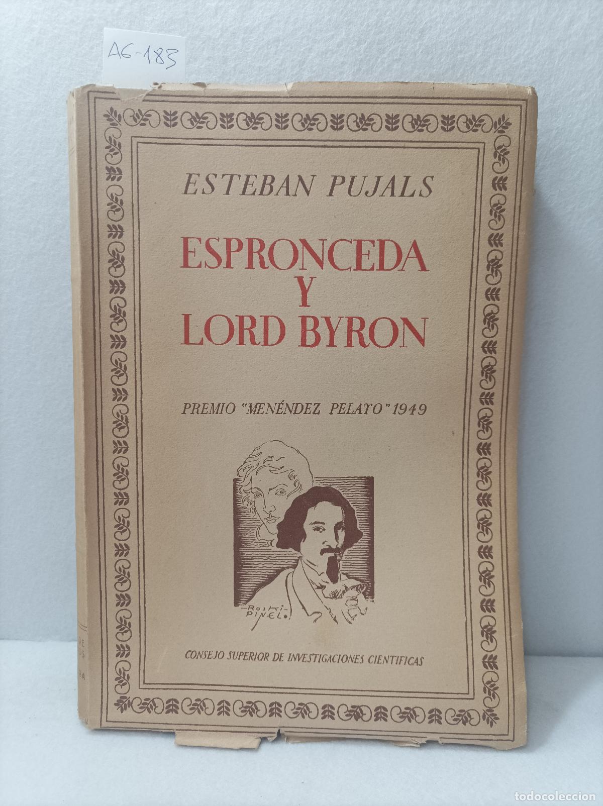 Libros: PUJALS, Esteban: - Espronceda y Lord Byron. - Foto 1