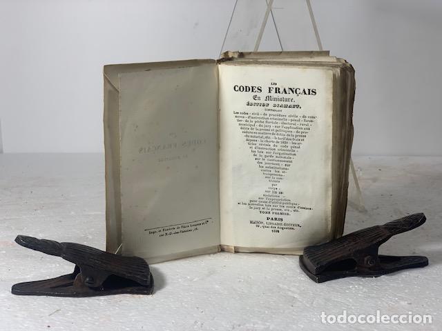 Libros: LES CODES FRAN&Ccedil;AIS EN MINIATURE EDITION DIAMANT 1833 - Foto 1