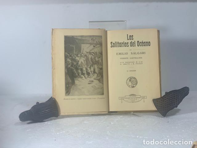 Libros: LOS SOLITARIOS DEL OCEANO EMILIO SALGARI - Foto 2