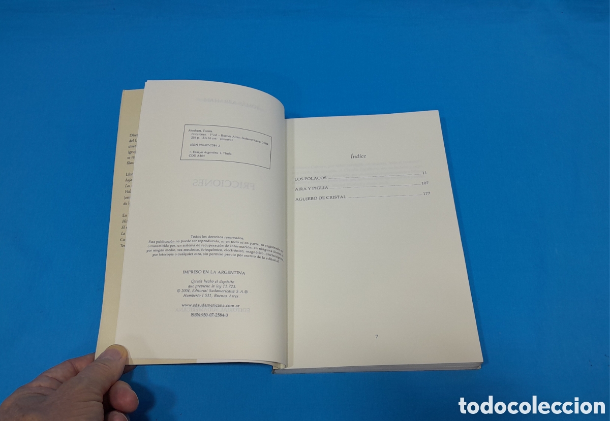Libros: FRICCIONES - TOM&Aacute;S ABRAHAM - EDITORIAL SUDAMERICANA - Foto 2
