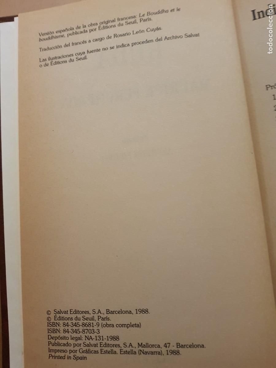 Libros: BUDA - MAURICE PERCHERON - ED. SALVAT - 1988 (ILUST) - Foto 5