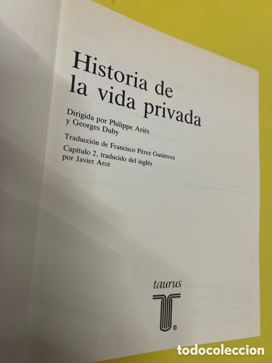 Libros: T2/A3/21. HISTORIA DE LA VIDA PRIVADA. DEL IMPERIO ROMANO AL A&Ntilde;O MIL. - Foto 3