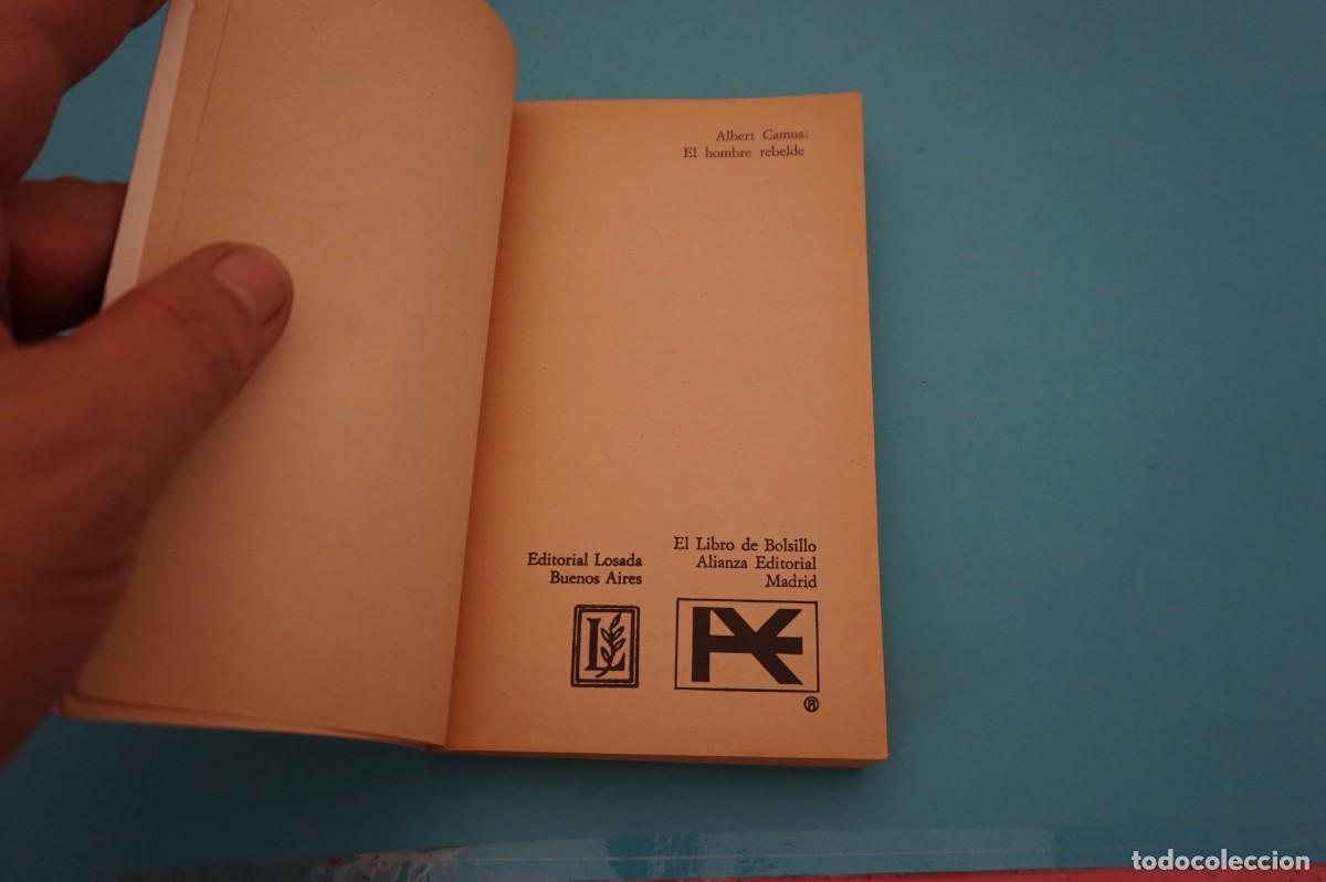 Libros: AR10B/ EL HOMBRE REBELDE - ALBERT CAMUS / ALIANZA EDITORIAL - Foto 2