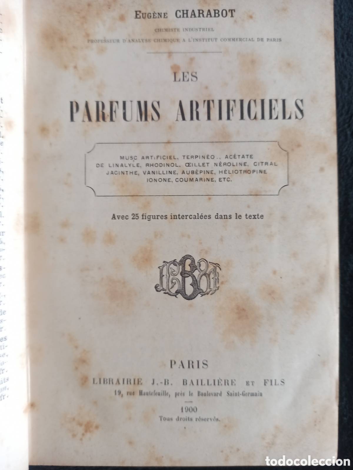 Libros: Perfumer&iacute;a - LES PARFUMS ARTIFICIELS - a&ntilde;o 1900 - Foto 2