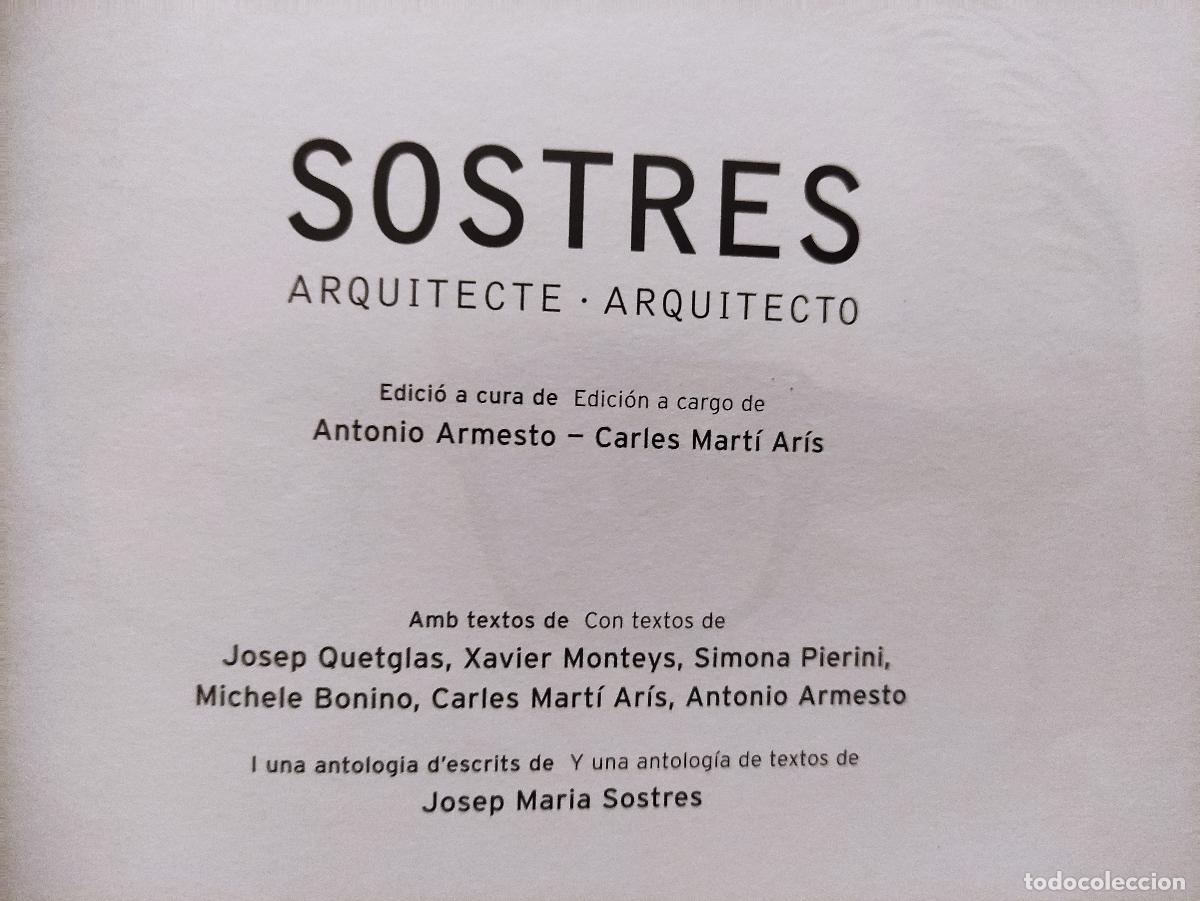 Libros: SOSTRES - ARQUITECTE - ARQUITECTO - Foto 2