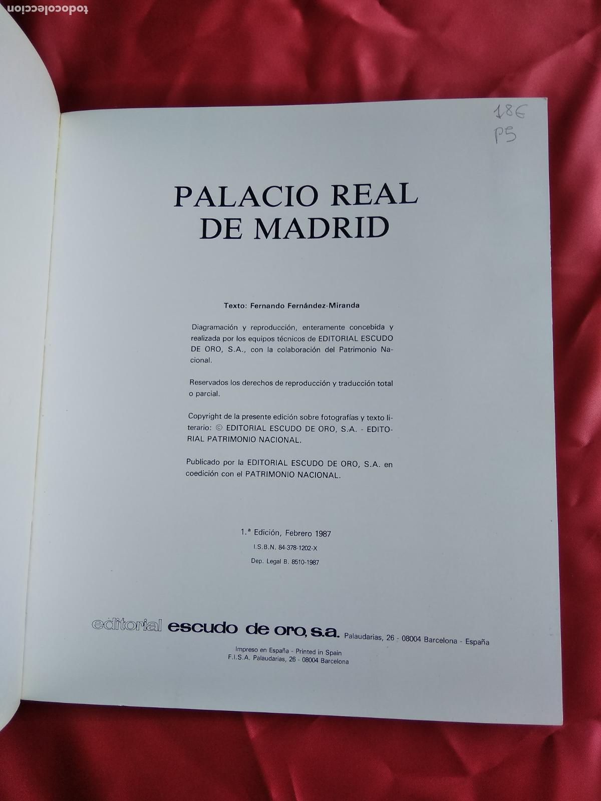 Libros: Palacio Real de Madrid.1987. ART.1135 - Foto 3