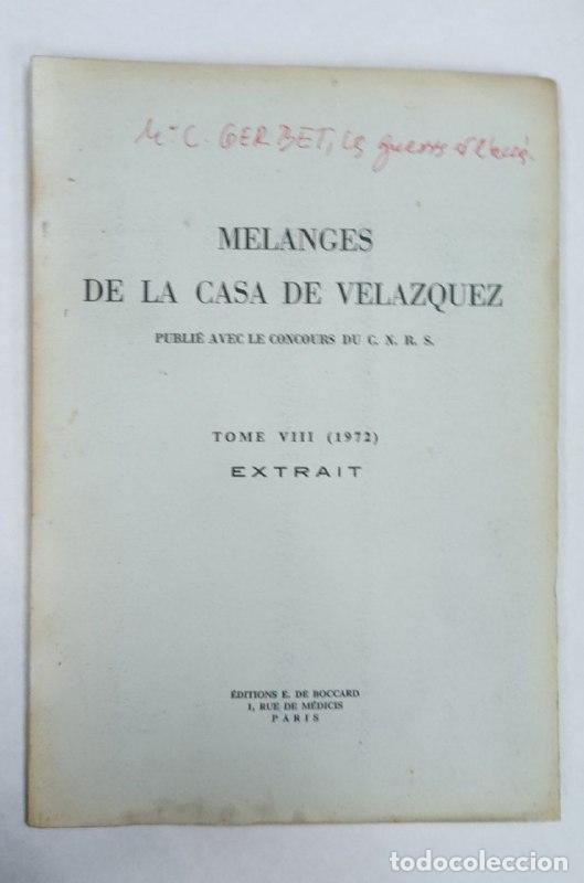 Libros: Melanges de la Casa de Velazquez, Tome VIII (1972) Extrait - Foto 1