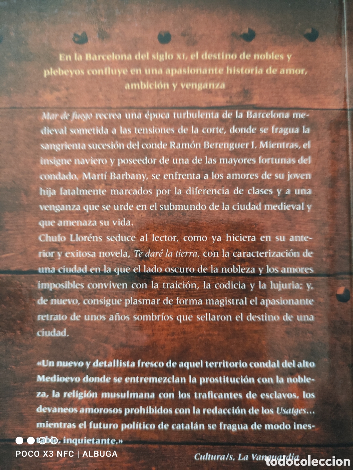 Libros: Mar de fuego, Chuf&oacute; Llor&eacute;ns - Foto 2
