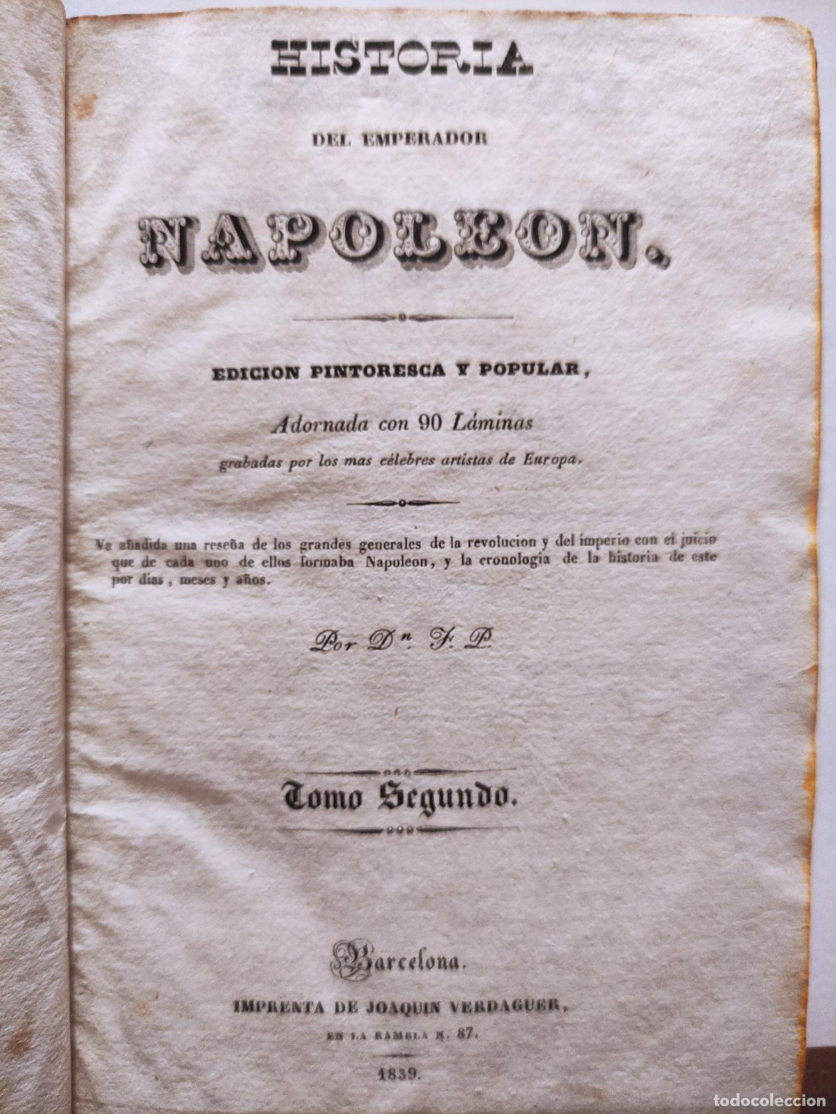 Libros: HISTORIA DE NAPOLEON - TOMO II - Foto 2
