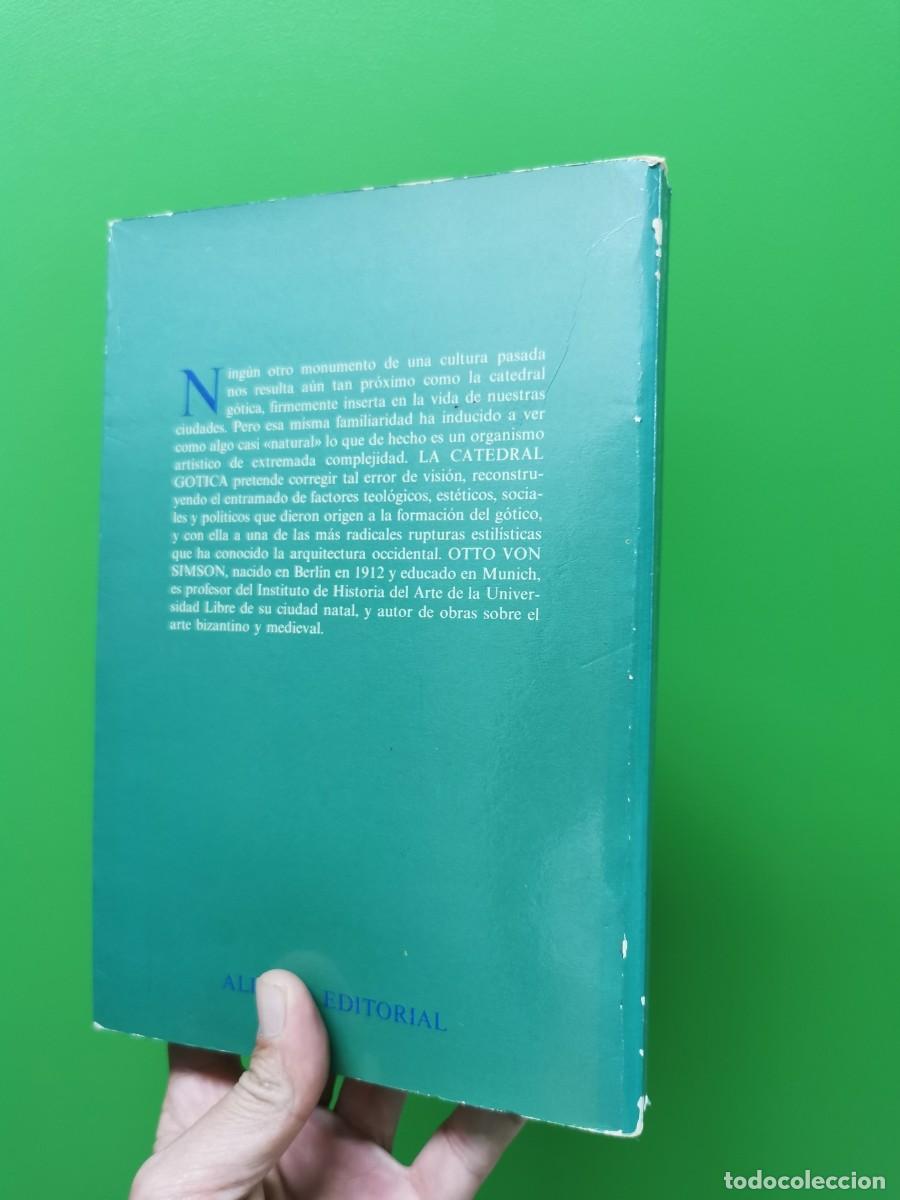 Libros: SIMSON : LA CATEDRAL G&Oacute;TICA (ALIANZA FORMA, 1980) - Foto 2