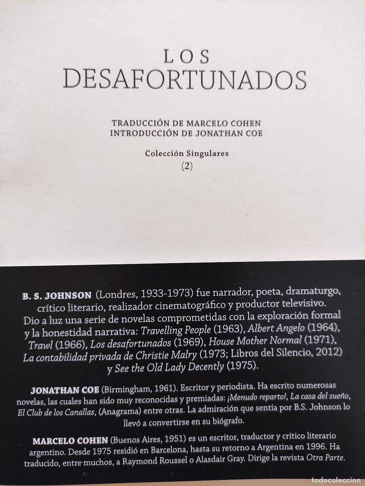 Libros: LOS DESAFORTUNADOS - B. S. JOHNSON - Foto 2