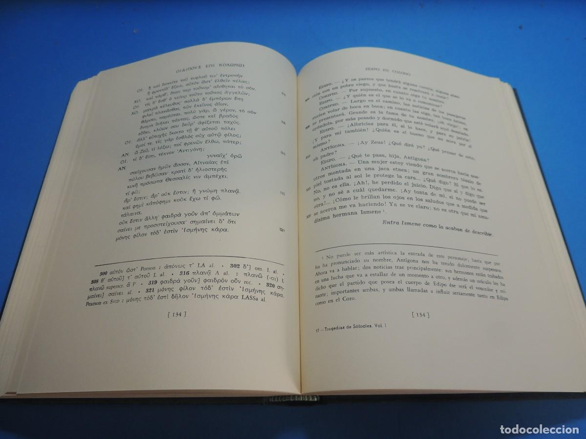 Libros: SOFOCLES. TRAGEDIAS. VOLUMEN I. EDIPO REY&middot; EDIPO EN COLONO - Foto 8