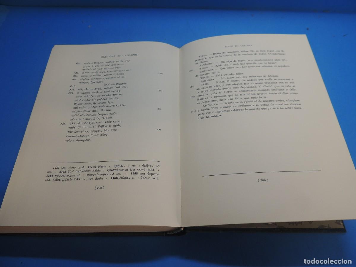 Libros: SOFOCLES. TRAGEDIAS. VOLUMEN I. EDIPO REY&middot; EDIPO EN COLONO - Foto 11