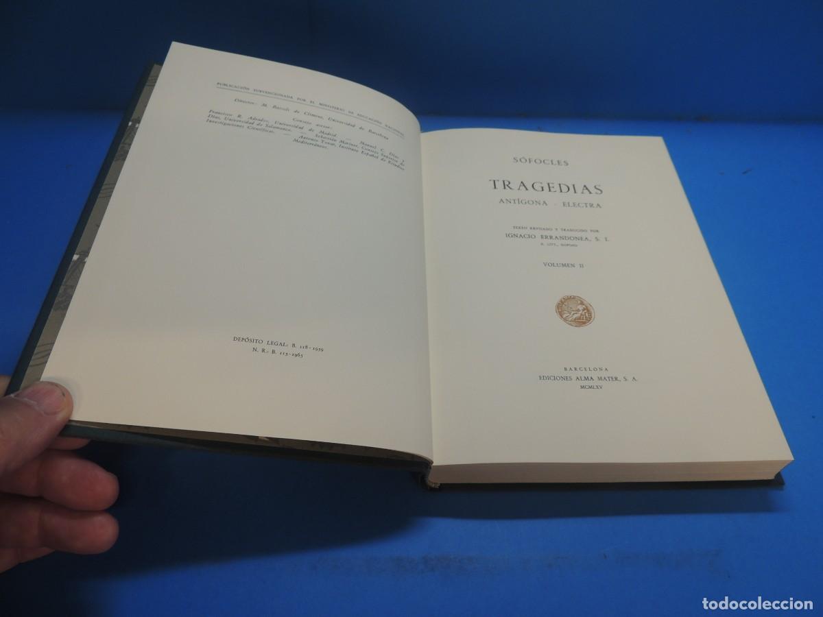 Libros: SOFOCLES. TRAGEDIAS. VOLUMEN II. ANTIGONA- ELECTRA - Foto 3