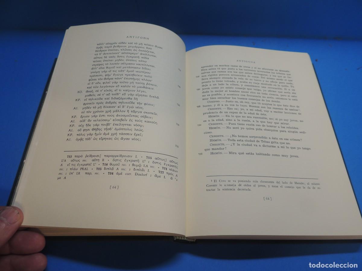 Libros: SOFOCLES. TRAGEDIAS. VOLUMEN II. ANTIGONA- ELECTRA - Foto 7