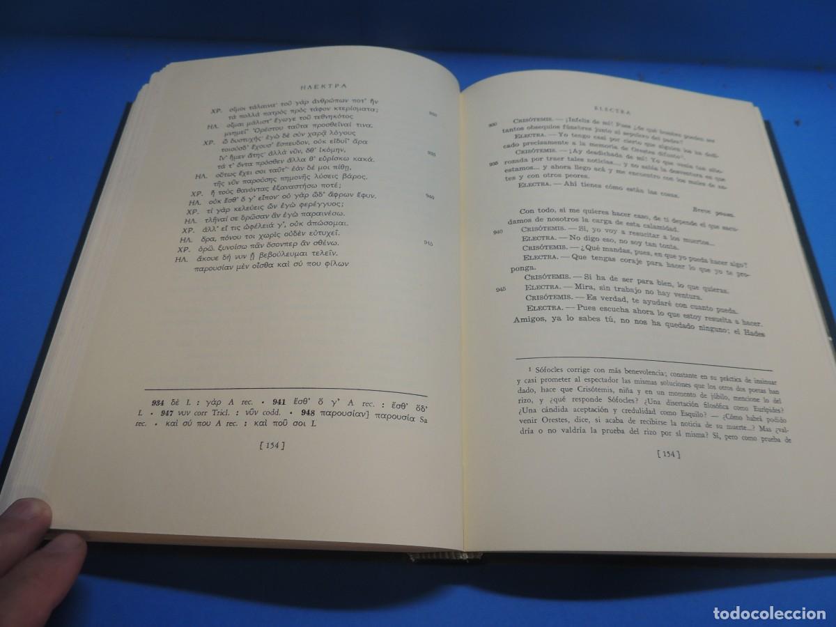Libros: SOFOCLES. TRAGEDIAS. VOLUMEN II. ANTIGONA- ELECTRA - Foto 11