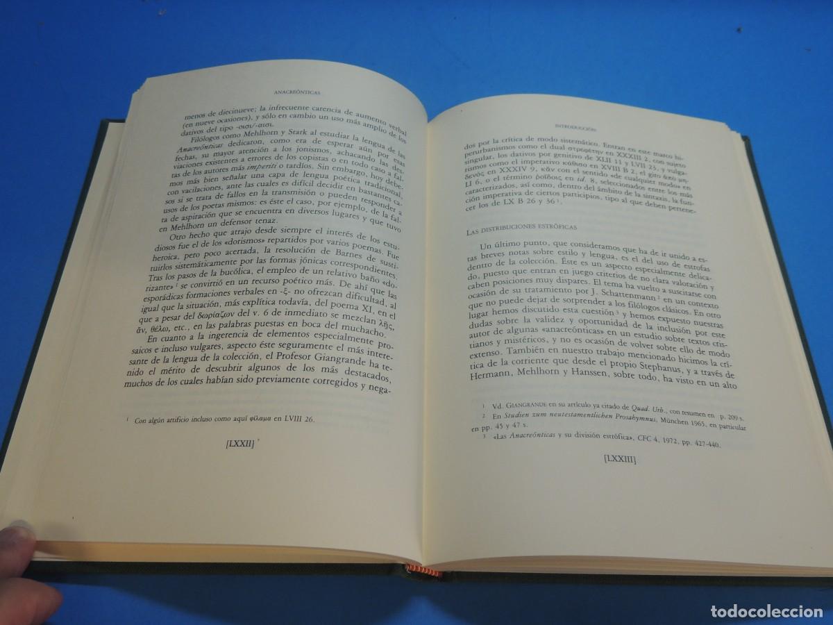 Libros: ANACRE&Oacute;NTICAS.- ANACREONTE - Foto 8
