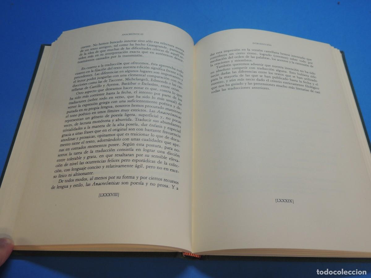 Libros: ANACRE&Oacute;NTICAS.- ANACREONTE - Foto 9