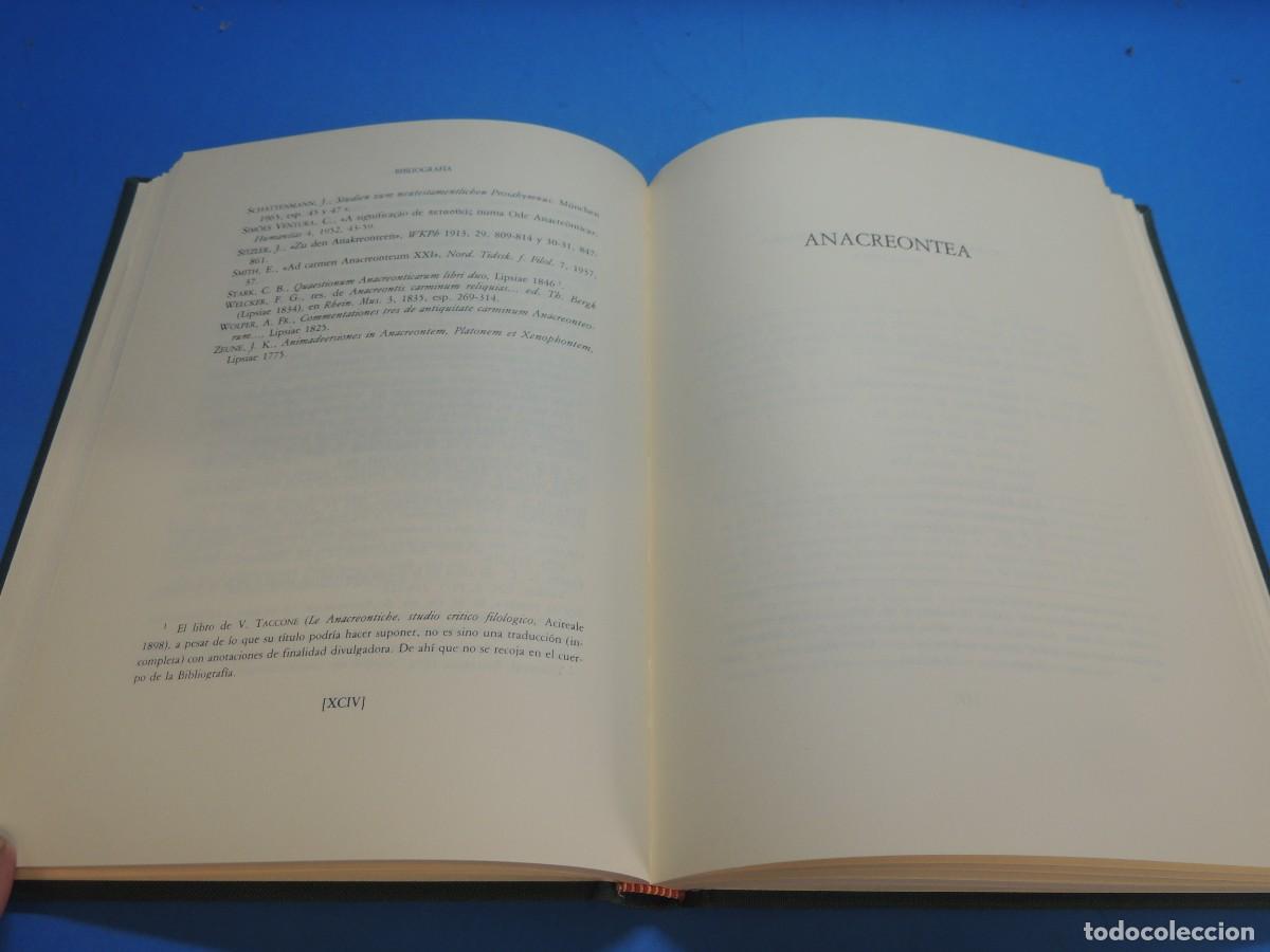 Libros: ANACRE&Oacute;NTICAS.- ANACREONTE - Foto 10