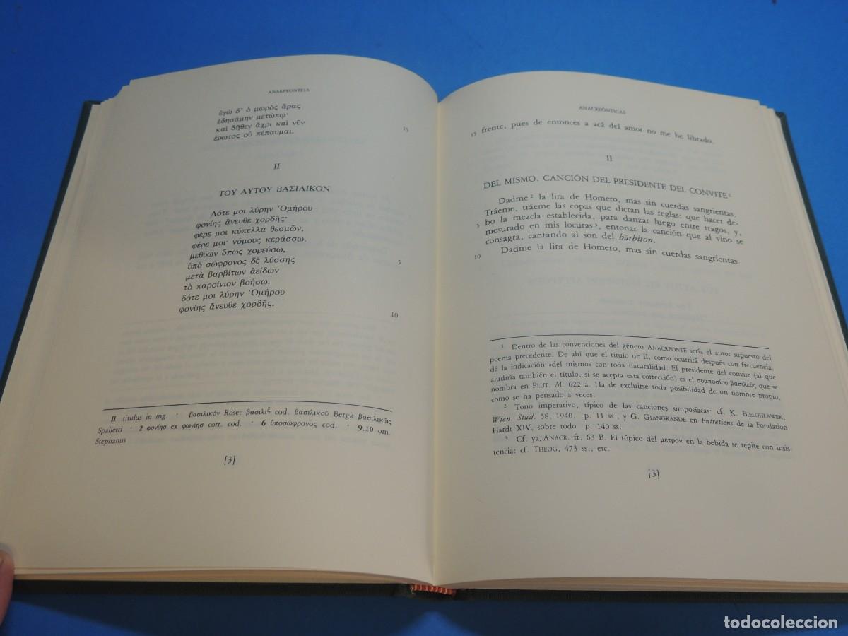 Libros: ANACRE&Oacute;NTICAS.- ANACREONTE - Foto 11