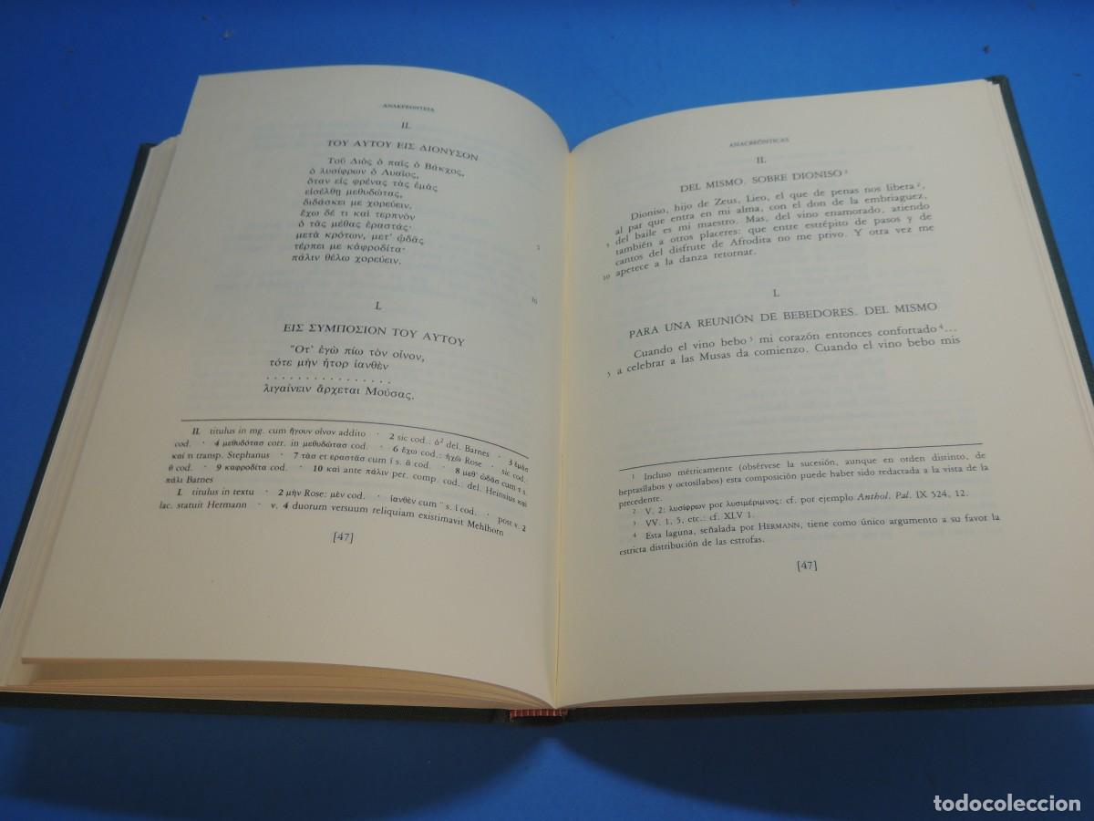 Libros: ANACRE&Oacute;NTICAS.- ANACREONTE - Foto 15