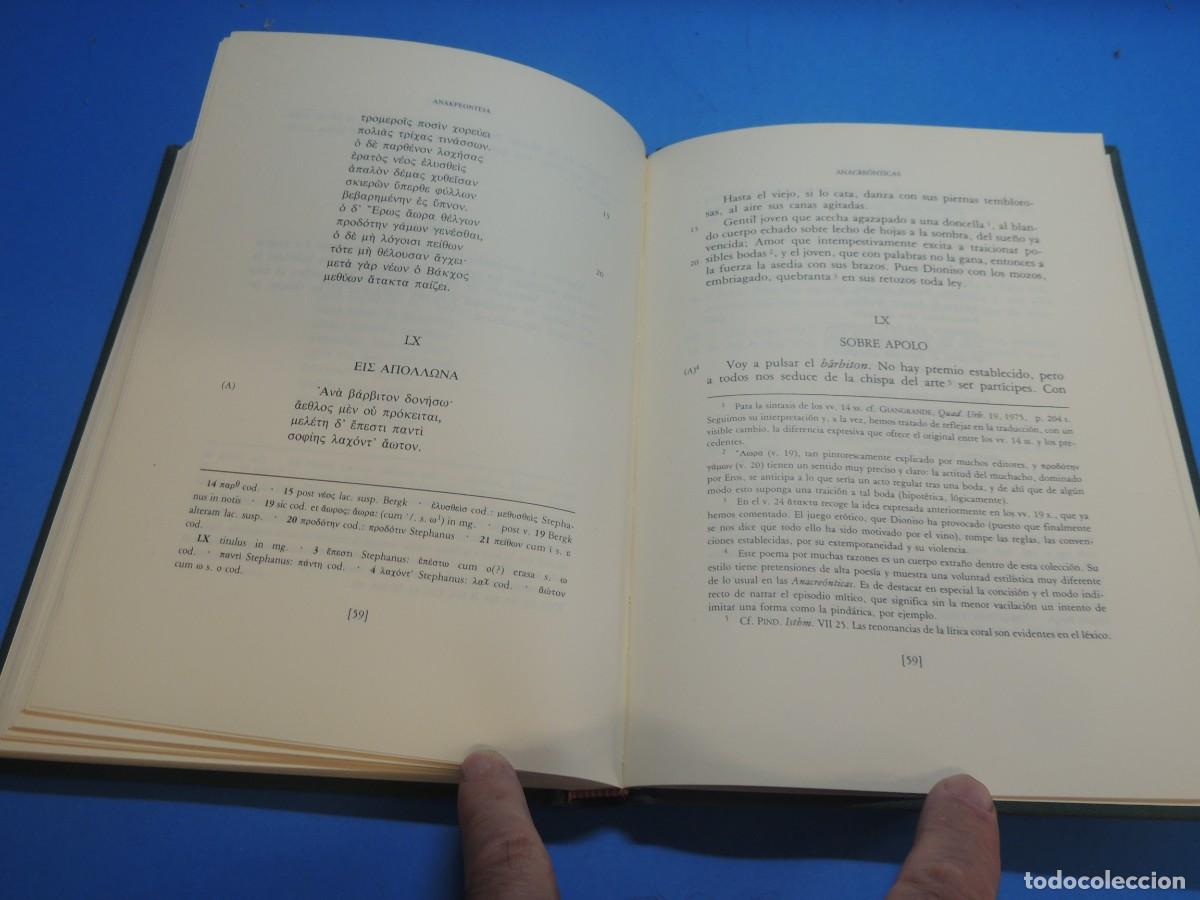 Libros: ANACRE&Oacute;NTICAS.- ANACREONTE - Foto 16