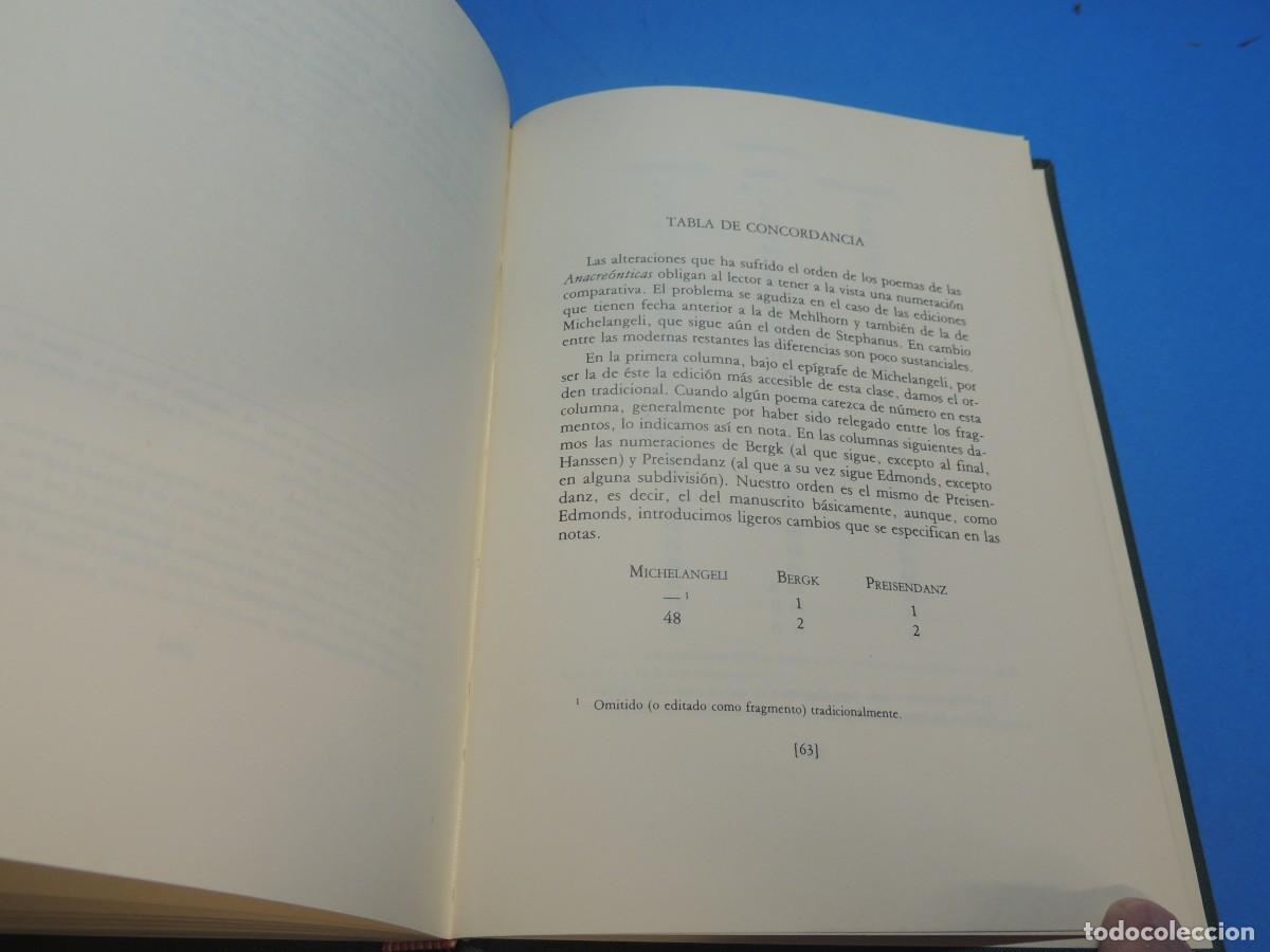 Libros: ANACRE&Oacute;NTICAS.- ANACREONTE - Foto 17