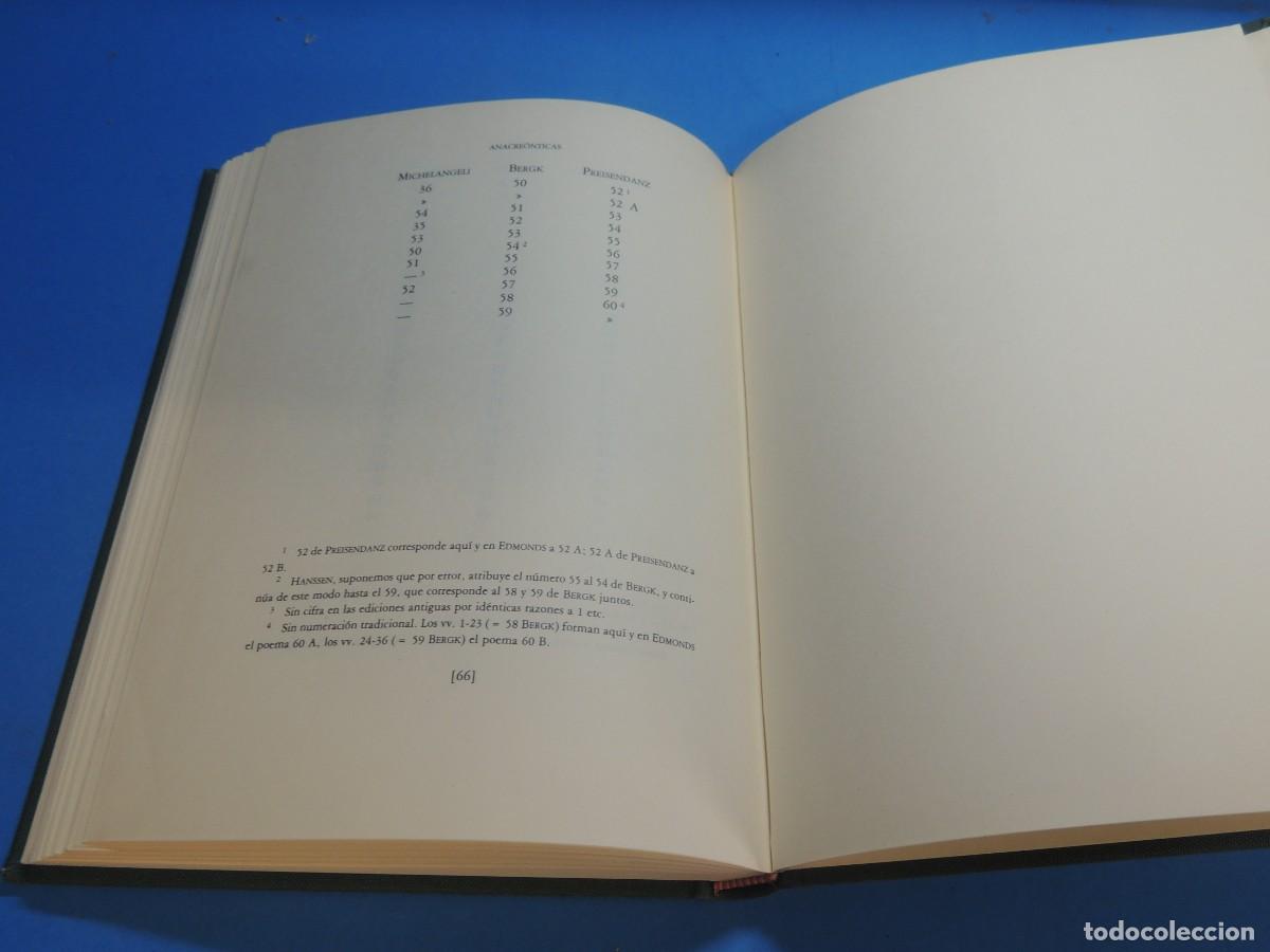 Libros: ANACRE&Oacute;NTICAS.- ANACREONTE - Foto 19