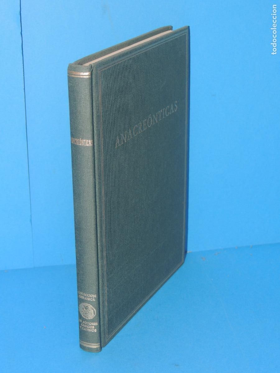 Libros: ANACRE&Oacute;NTICAS.- ANACREONTE - Foto 1