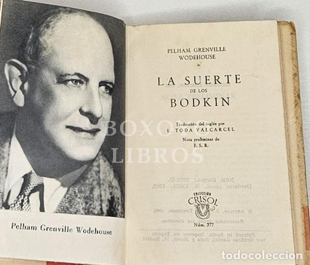 Libros: WODEHOUSE, Pelham Grenville. La suerte de los Bodkins - Foto 2