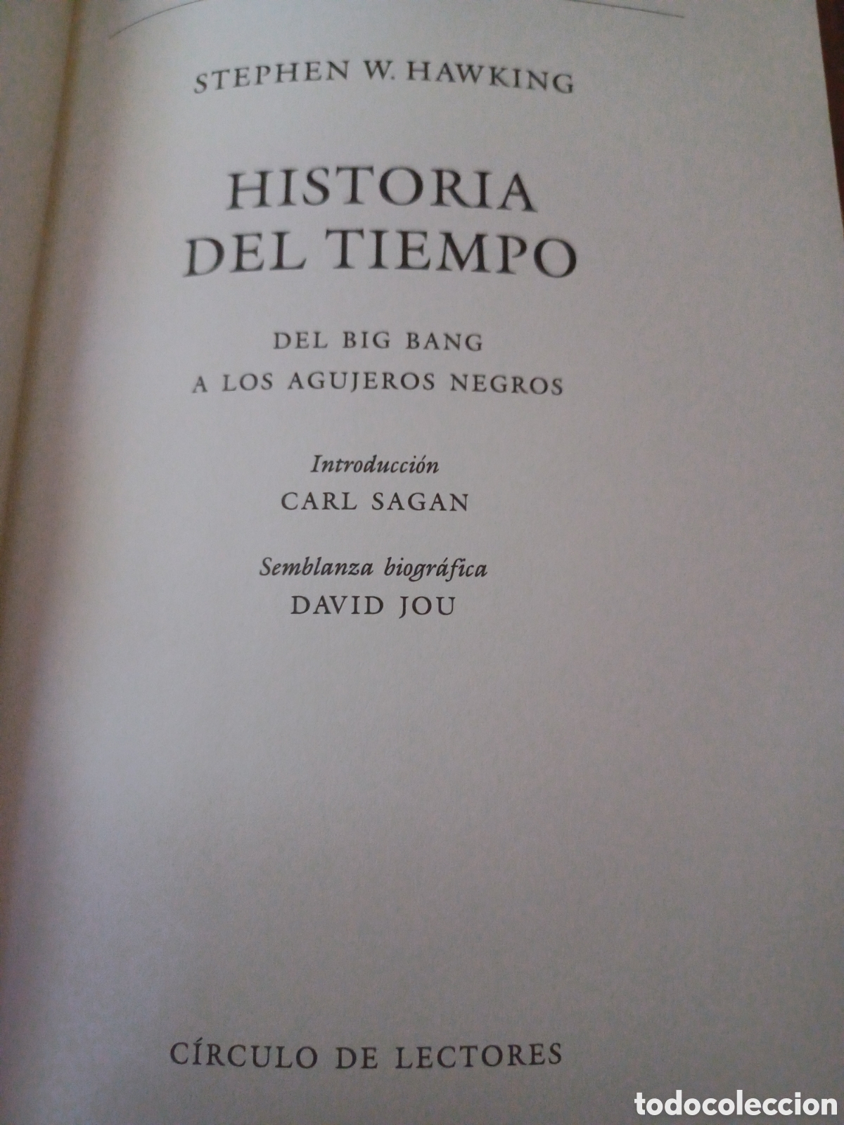 Libros: Barybook 221. Historia Del tiempo Stephen Hawkings C&iacute;rculo de Lectores - Foto 3