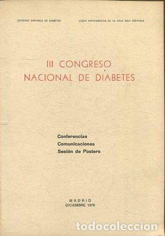 Libros: III CONGRESO NACIONAL DE DIABETES. - VV.AA. - Foto 1
