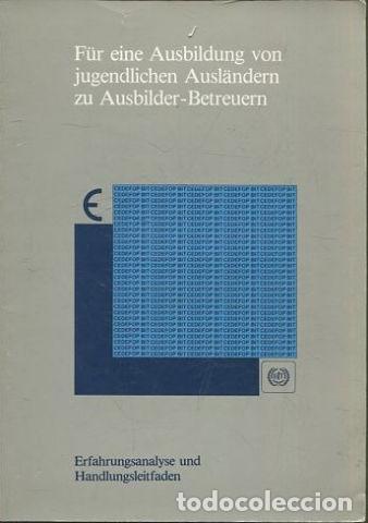 Libros: F&uuml;r eine Ausbildung von jugendlichen Ausl&auml;ndern zu Ausbilder-Betreuern. Erahrungsanalyse und Handlun