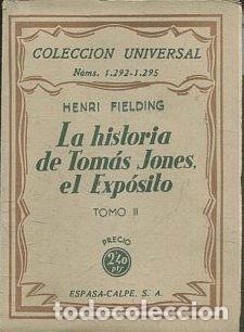 Libros: LA HISTORIA DE TOMAS JONES, EL EXPOSITO TOMO II. - FIELDING Henri.