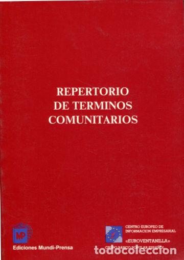 Libros: REPERTORIO DE TERMINOS COMUNITARIOS. - - Foto 1