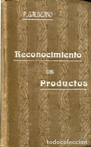 Libros: RECONOCIMIENTO DE PRODUCTOS. - GALDEANO P. - Foto 1