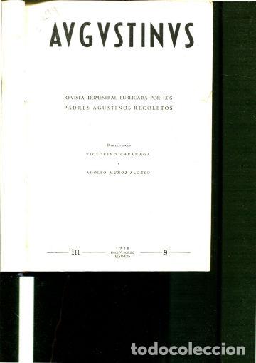 Libri di seconda mano: AUGUSTINUS. REVISTA TRIMESTRAL POR LOS PADRES AGUSTINOS RECOLETOS. A&Ntilde;O III, 1957. -