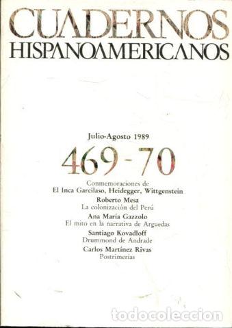 Libros: CUADERNOS HISPANOAMERICANOS. 469-470. - - Foto 1
