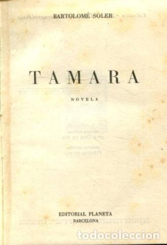 Libros: TAMARA. - SOLER Bartolome. - Foto 1
