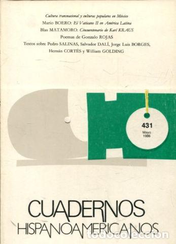 Libros: CUADERNOS HISPANOAMERICANOS 431. - - Foto 1