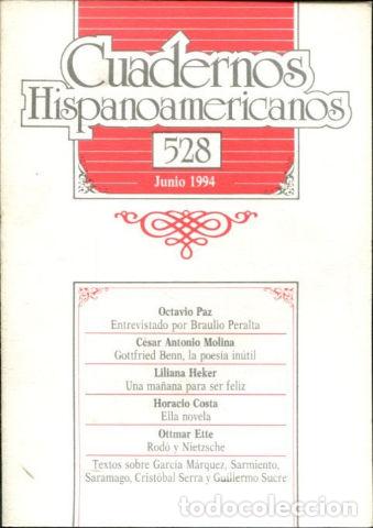 Libros: CUADERNOS HISPANOAMERICANOS. 528. - - Foto 1