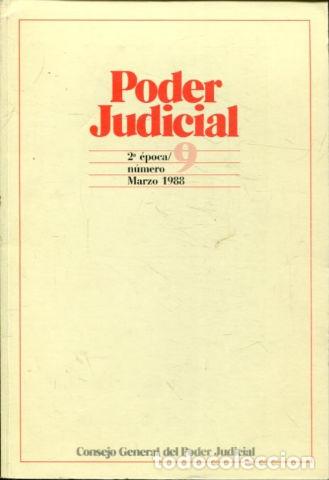 Libros: PODER JUDICIAL. 2&ordm; EPOCA NUMERO 9.. MARZO 1988. - - Foto 1