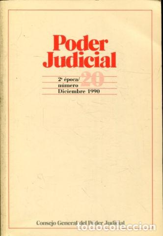 Libros: PODER JUDICIAL. 2&ordm; EPOCA NUMERO 20. DICIEMBRE 1990. - - Foto 1