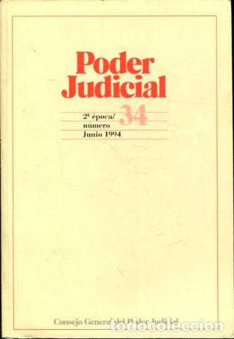 Libros: PODER JUDICIAL. 2&ordm; EPOCA NUMERO 34. MARZO 1994. - - Foto 1
