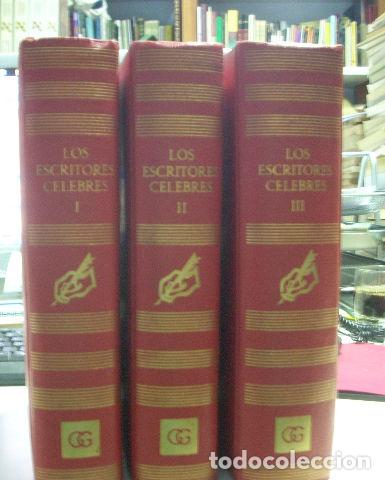 Libros: LOS ESCRITORES CELEBRES (3 VOLUMENES). - - Foto 1
