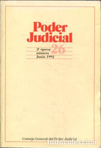 Libros: PODER JUDICIAL. 2&ordm; EPOCA NUMERO 26. JUNIO 1992. - - Foto 1