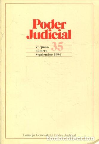 Libros: PODER JUDICIAL. 2&ordm; EPOCA NUMERO 35. SEPTIEMBRE 1994. - - Foto 1