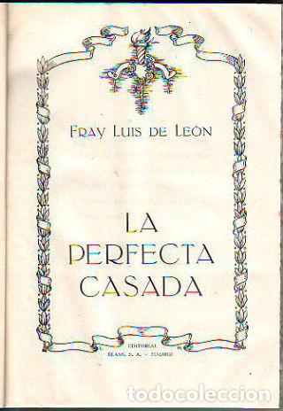 Libros: LA PERFECTA CASADA. - LEON Fray Luis de. - Foto 1