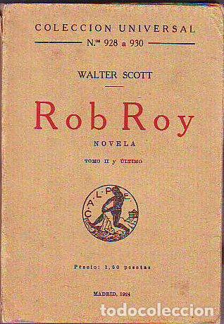 Libros: ROB ROY. TOMO II. - SCOTT Walter. - Foto 1