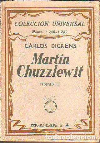 Libros: MARTIN CHUZZLEWIT (TOMO III). - DICKENS Carlos. - Foto 1